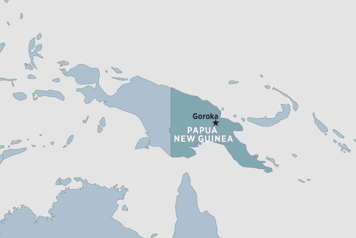 mapa ng goroka papua new guinea