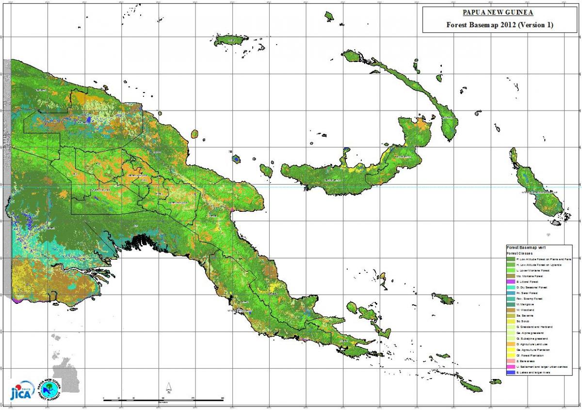 mapa ng papua new guinea klima