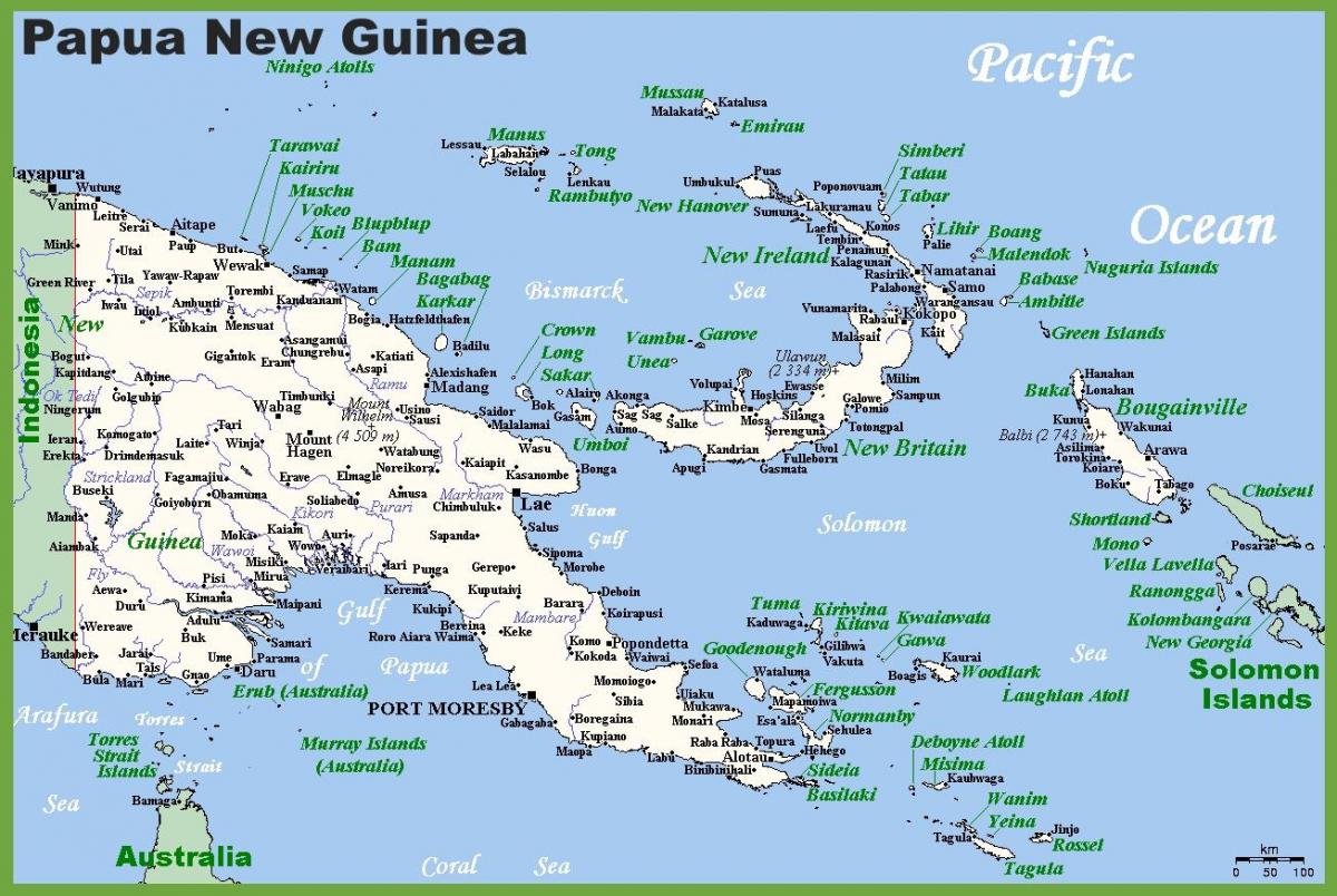 papua new guinea sa mapa