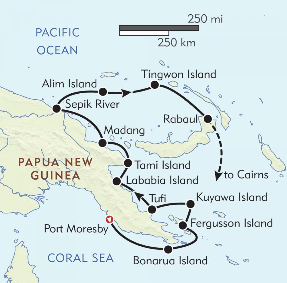 mapa ng rabaul papua new guinea