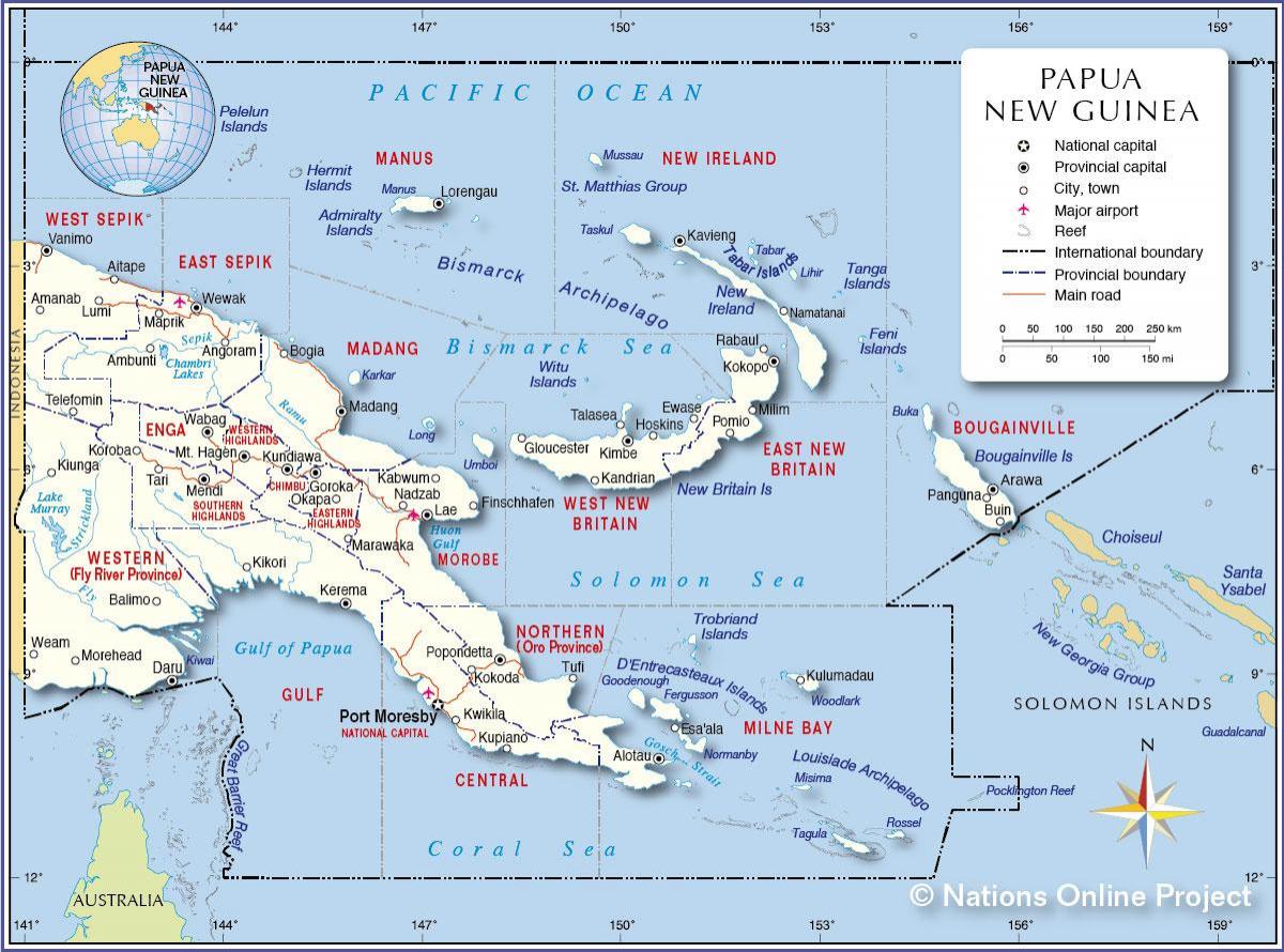 mapa ng matataba papua new guinea 