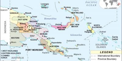 Mapa ng papua new guinea lalawigan