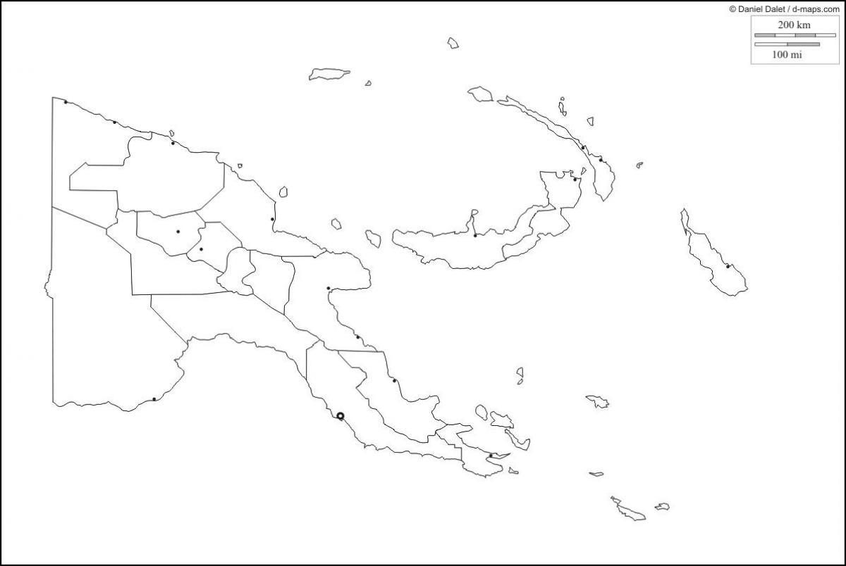 mapa ng papua new guinea mapa balangkas