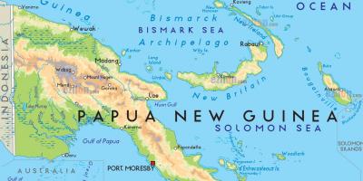 Mapa ng kabisera ng lungsod ng papua new guinea