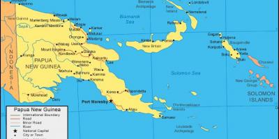 Mapa ng papua new guinea at mga nakapaligid na mga bansa