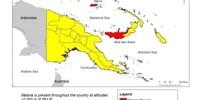 Mapa ng papua new guinea malarya