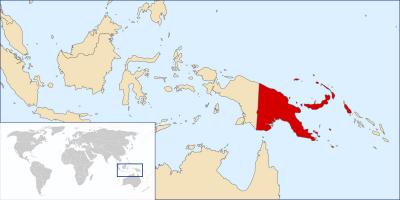 Papua new guinea lokasyon sa mapa ng mundo