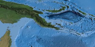 Mapa ng satellite mapa ng papua new guinea